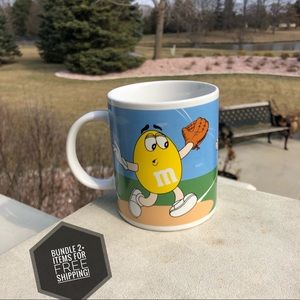 M&Ms Baseball Golf Coffee Mug Tea Cup EUC Vintage